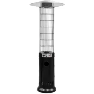 DG124 13kW Freestanding Gas Patio Heater (Black) - Dellonda