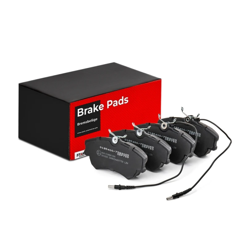 Image of STARK SKBP-0010380 Brake pad set Front Axle, incl. wear warning contact Brake Pad Set,disc brake (402)