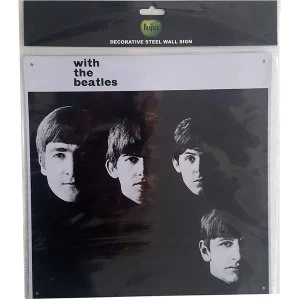 Image of The Beatles With The Beatles Steel Wall Sign