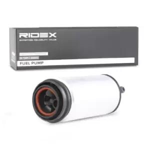 Image of RIDEX Fuel Pump 458F0011 VW,AUDI,SKODA,Golf IV Schragheck (1J1),PASSAT Variant (3B6),Golf IV Variant (1J5),SHARAN (7M8, 7M9, 7M6),POLO (6N2)