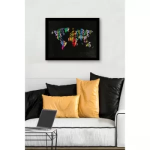 Image of SC1126 Multicolor Decorative Framed MDF Painting