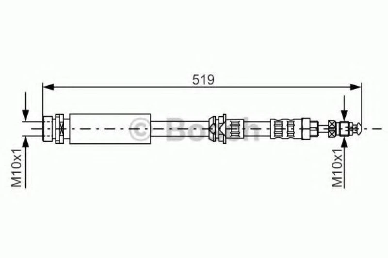 Image of Brake hose Bosch 1 987 476 993
