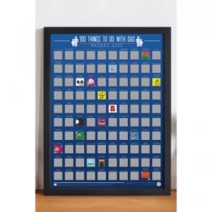 Image of 100 Things To Do with Dad Bucket List Poster
