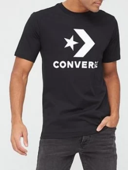 Converse Star Chevron Tee, Black, Size XL, Men