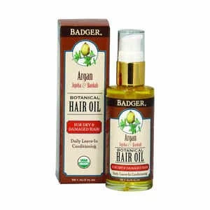 image of Badger Hair Oil - Argan - Dry/Damaged Hair 59.1ml