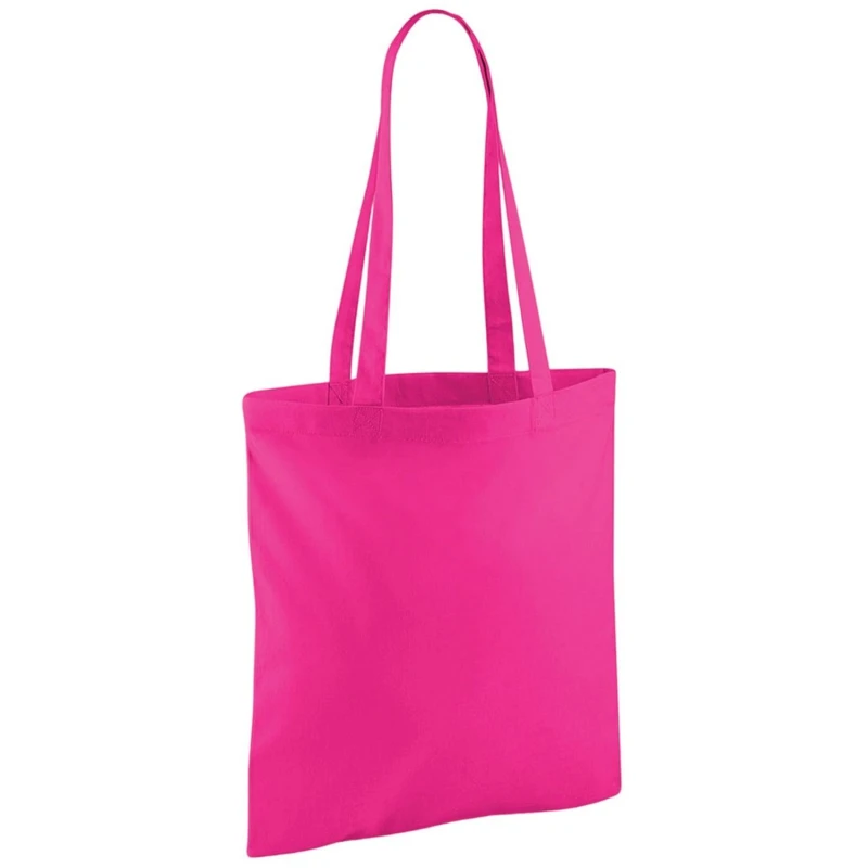 Image of Westford Mill Womens Long Handle Tote Bag in Fuchsia Fuchsia Female One Size