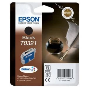 Image of Epson Quill T0321 Black Ink Cartridge