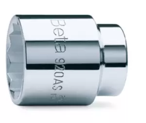 Image of Beta Tools 920AS 1/2" Square Drive Bi-Hex Imperial/AF Socket 1" 009200216