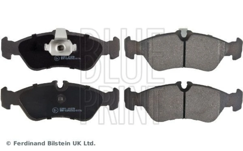 Image of Blue PRINT Brake pad set Blue PRINT ADU174223