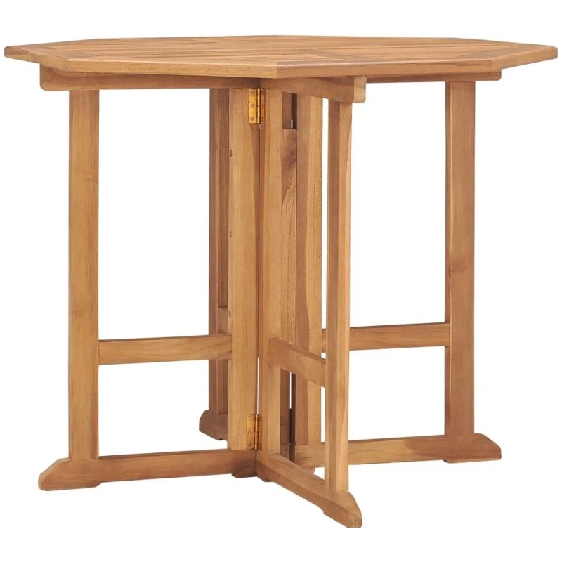 Image of VIDAXL Folding Garden Dining Table 90x90x75cm Solid Teak Wood vidaXL 8720286208496