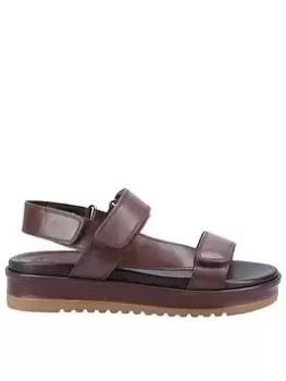 image of Cotswolds Campden Leather Sandal - Brown, Size 5, Women