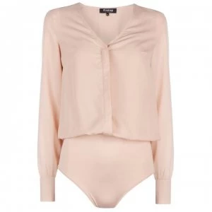 image of Firetrap Long Sleeve Bodysuit - Soft Pink