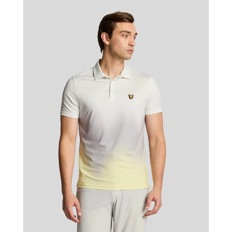 Image of Lyle and Scott Gradient Polo Shirt White male XS