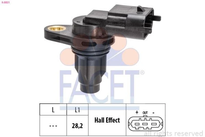 Image of FACET Camshaft position sensor FACET 9.0831