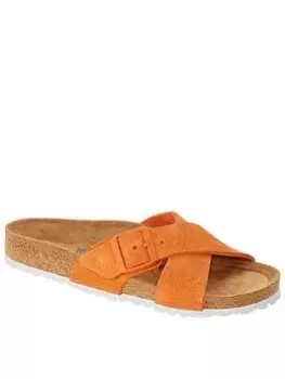 image of Birkenstock Siena Flat Sandals, Russet Orange, Size 6, Women