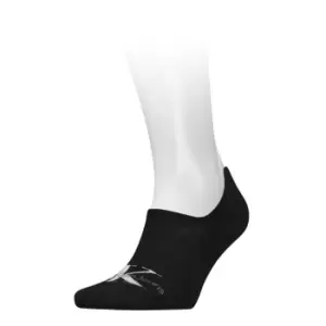 Image of Calvin Klein Klein Invisible Foot High Socks Mens - Black
