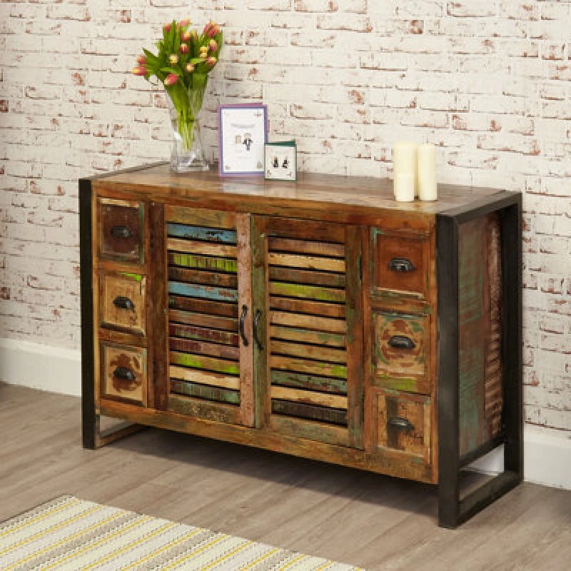 Image of Baumhaus Urban Chic 6 Drawer 2 Door Sideboard