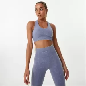 Image of Everlast Seamless Acid Wash Sports Bra Womens - Blue