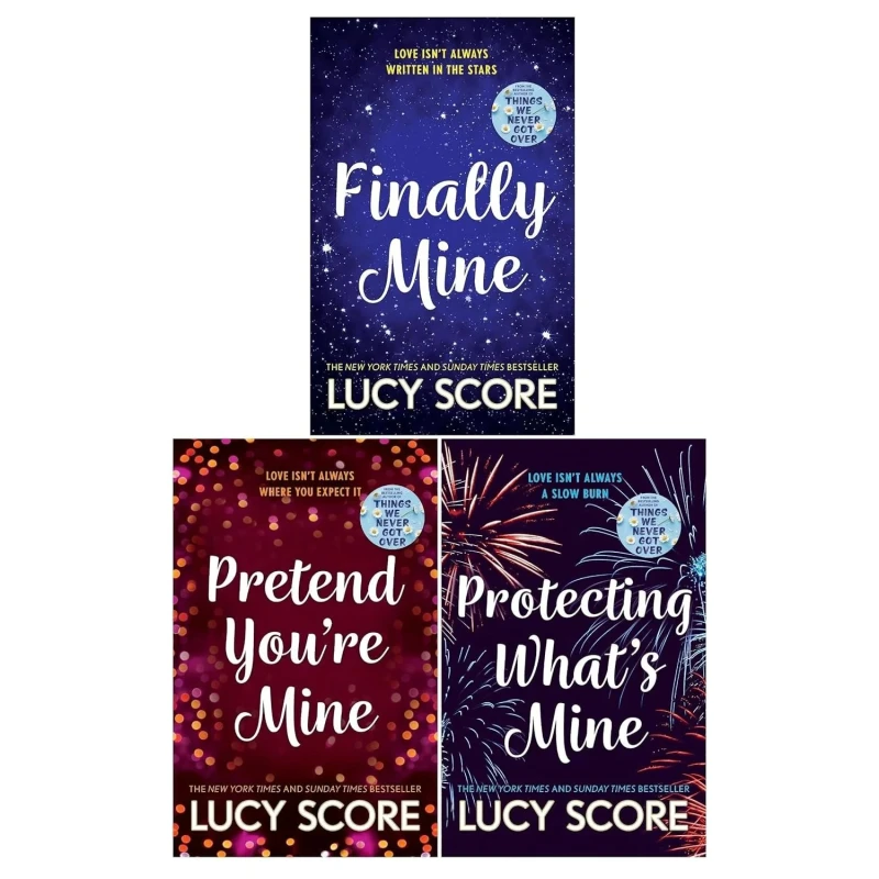 Image of The Benevolence Series 3 Book Set By Lucy Score Finally Mine, Pretend You're Mine, Protecting What's Mine Lucy Score Books