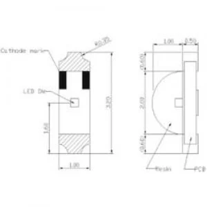 image of IR emitter 850 nm 140 1204 SMD