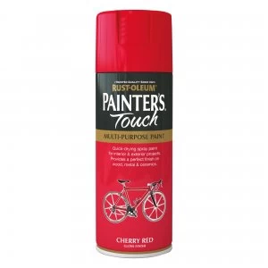 image of Rust-Oleum Painter's Touch Cherry Red Gloss Spray Paint 400ml