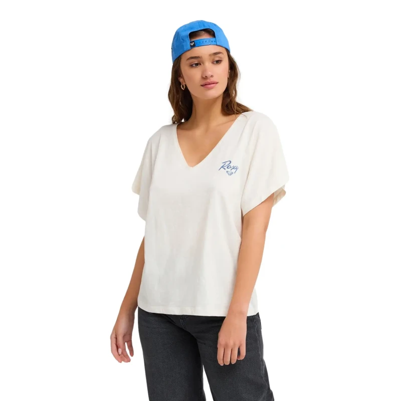 Image of Roxy Womens T-Shirt Roxy Nightfall Blanc Female XS