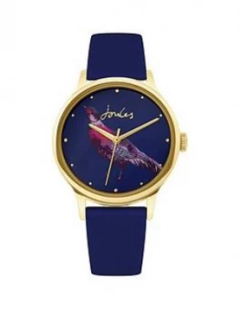 Joules Joules Ren Ladies Navy Pheasant Dial Navy Silicone Strap Ladies Watch