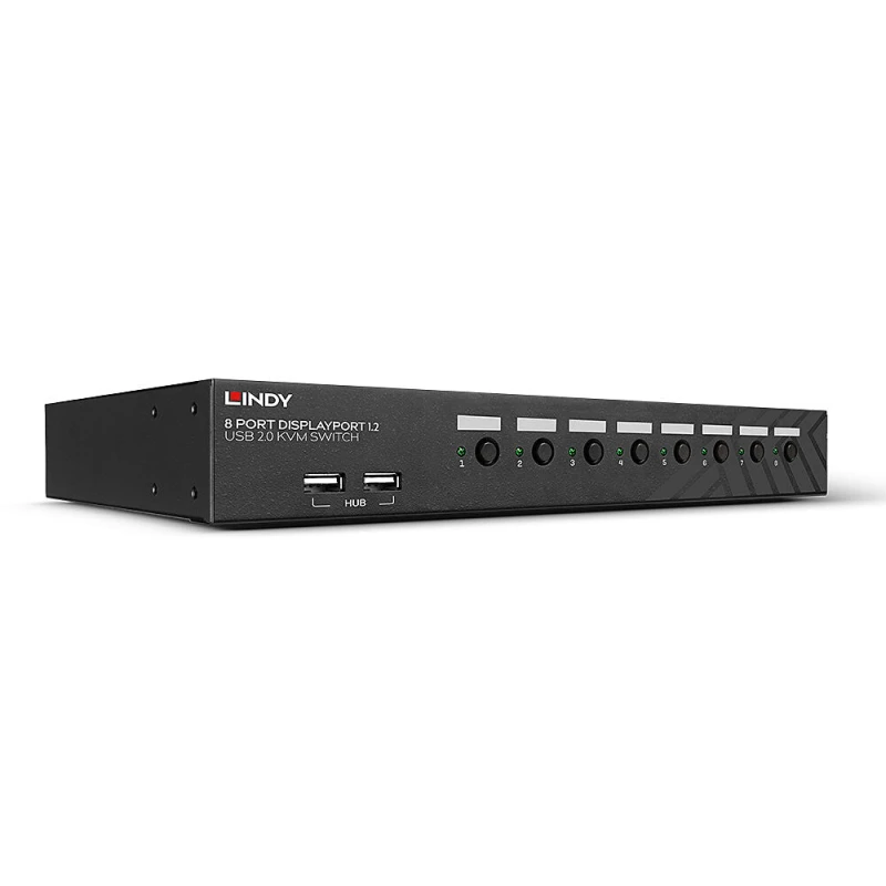 Image of Lindy Lindy 8 Port DisplayPort 1.2, USB 2.0 and Audio KVM Switch 039540