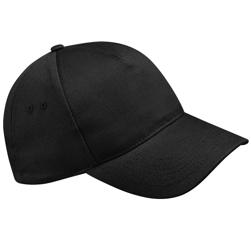 Image of Beechfield Beechfield Men Ultimate 5 Panel Baseball Cap Pack of 2 in Black One Size Male 5059269087210