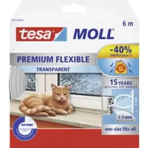 image of tesa PREMIUM FLEXIBLE 05417-00200-02 Draught excluder tesamoll Transparent (L x W) 6m x 9mm