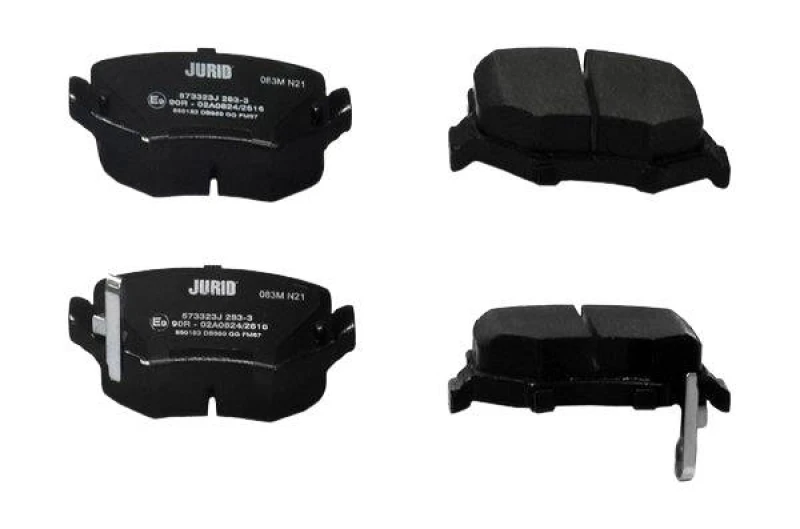 Image of JURID 573323J Brake pad set with acoustic wear warning, without accessories Brake Pad Set,disc brake (402)