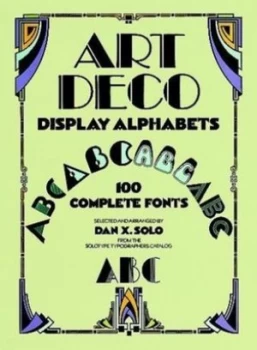 Image of Art Deco Display Alphabets by Dan X Solo Book