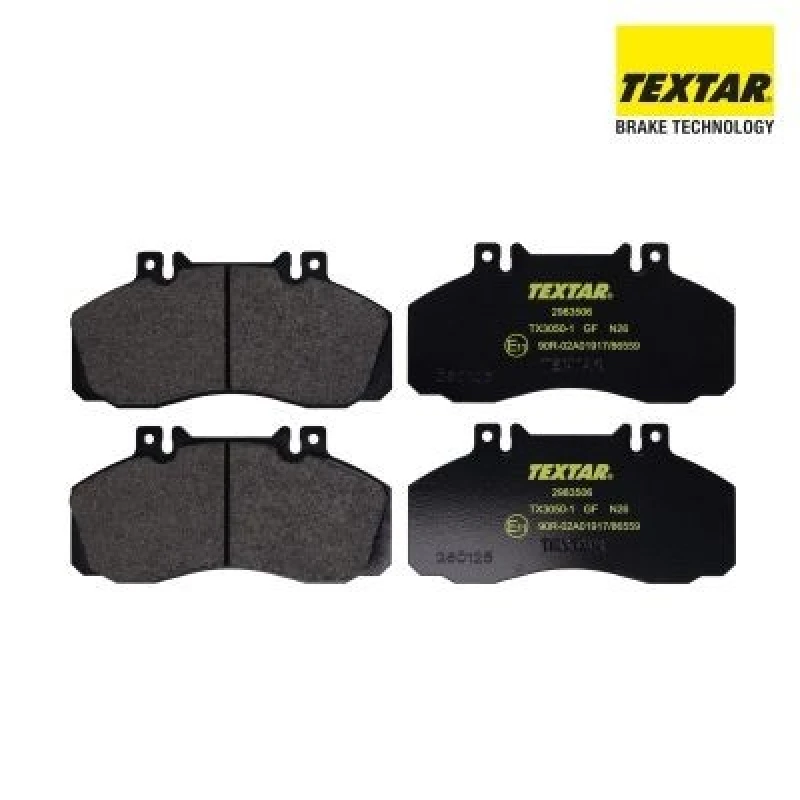Image of Brake pad set TEXTAR 2983506