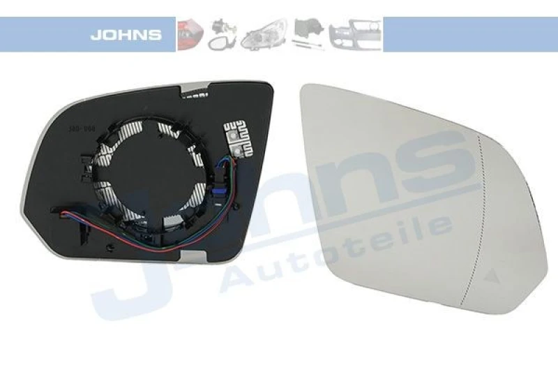 Image of Wing mirror glass JOHNS 50 43 38-82