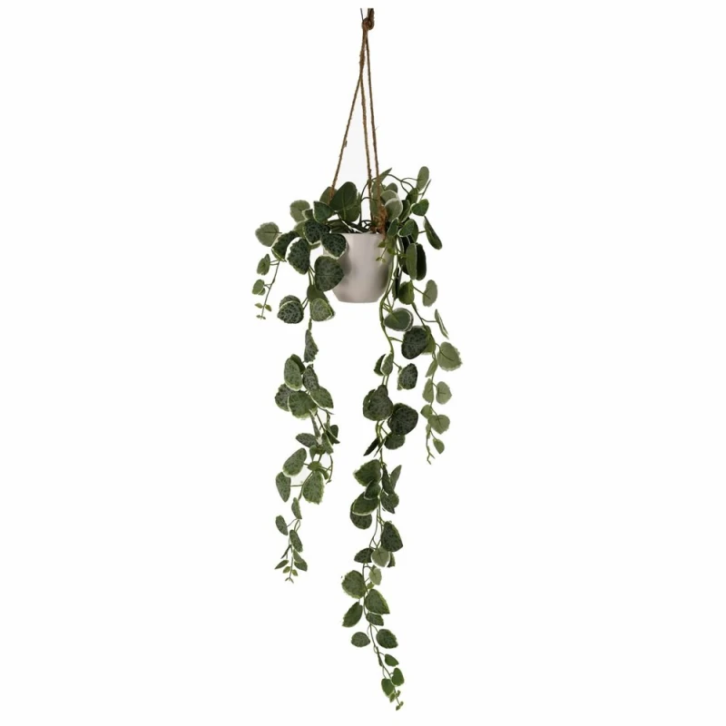 Image of Leaf 90cm Artificial Potted Trailing Hanging Natural Look Plant Realistic - String of Hearts Green unisex