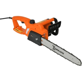 image of 2000W Aluminum Electric Chainsaw Garden Tools Double Brake Cover Case Blade Corded 40cm - Orange - Durhand