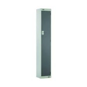 Image of Single Compartment Locker D300mm Dark Grey Door MC00003