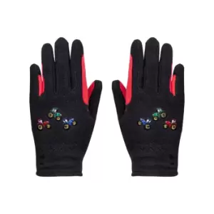 Image of Little Knight Childrens/Kids Tractor Collection Fleece Glove (L) (Grey/Red)