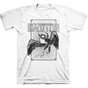Image of Led Zeppelin - Icarus Burst Unisex Large T-Shirt - White