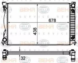 Image of x1 Behr Heat Exchanger 8MK376735-151 Genuine replacement part for Car Made in CN
