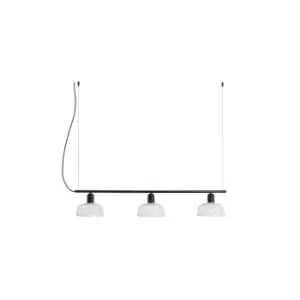 Image of Tatawin Lineal Small White Lineal Dome Pendant Lamp