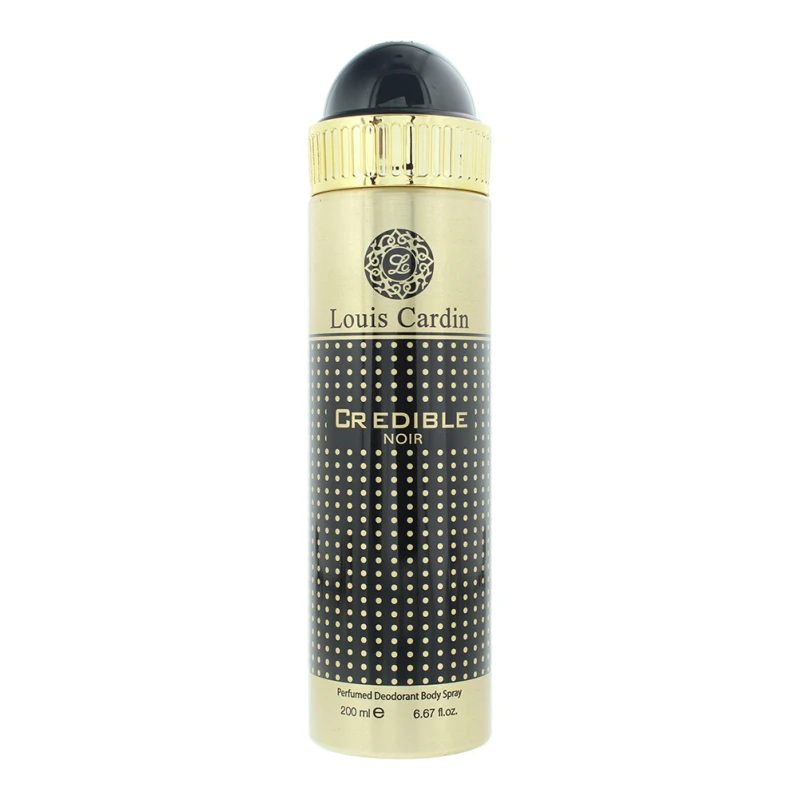 Image of Louis Cardin Credible Noir Perfumed Deodorant Body Spray 200ml