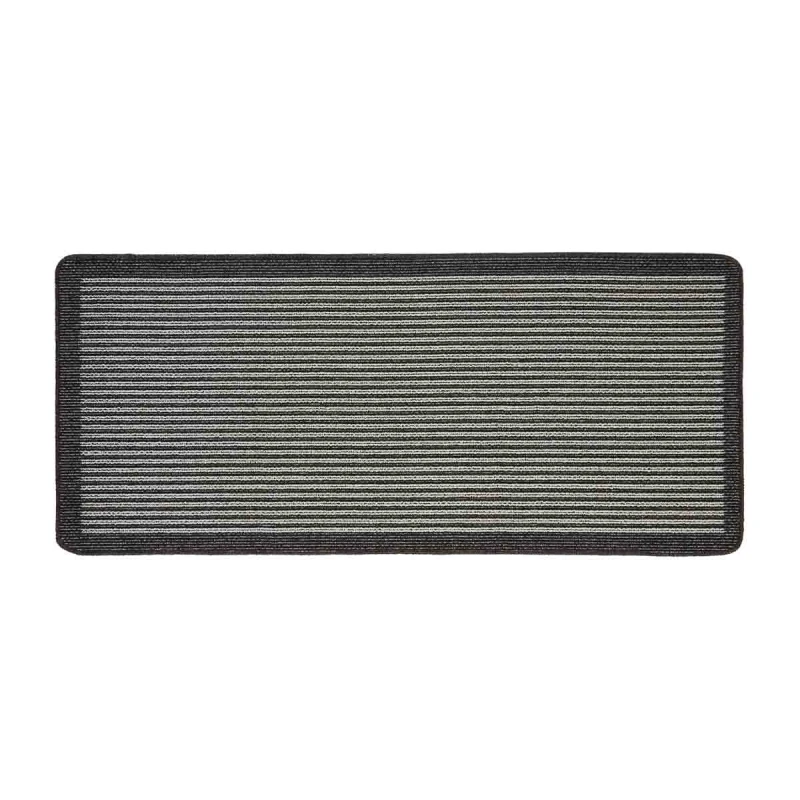 Image of JD Williams My Mat Stripe Stain Resistant Doormat Silver 50X80 OH22212