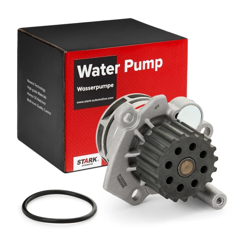 Image of STARK SKWP-0520039 Water pump Number of Teeth: 19, Cast Aluminium, for timing belt drive, with gaskets/seals Cast Aluminium Water Pump (1260)