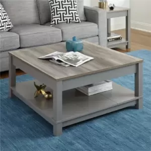 image of Carver Square Coffee Table Grey / Sonoma Oak By Dorel