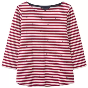 Image of Crew Clothing Womens Essential Breton Red/White Anchor 18