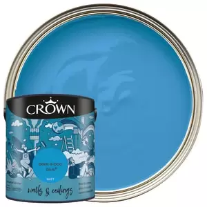 image of Crown Matt Emulsion Paint - Peek A Boo Blue - 2.5L