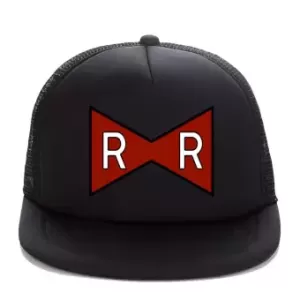 image of Dragon Ball - Ribbon Snapback Cap - Black & Red