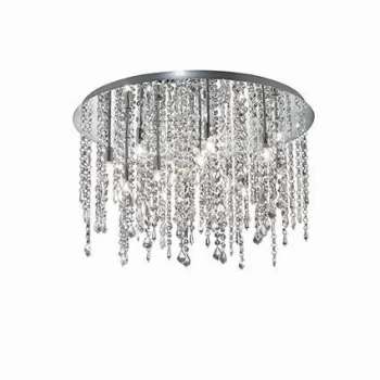 Image of Royal 12 Light Medium Semi Flush Ceiling Pendant Chrome, G9