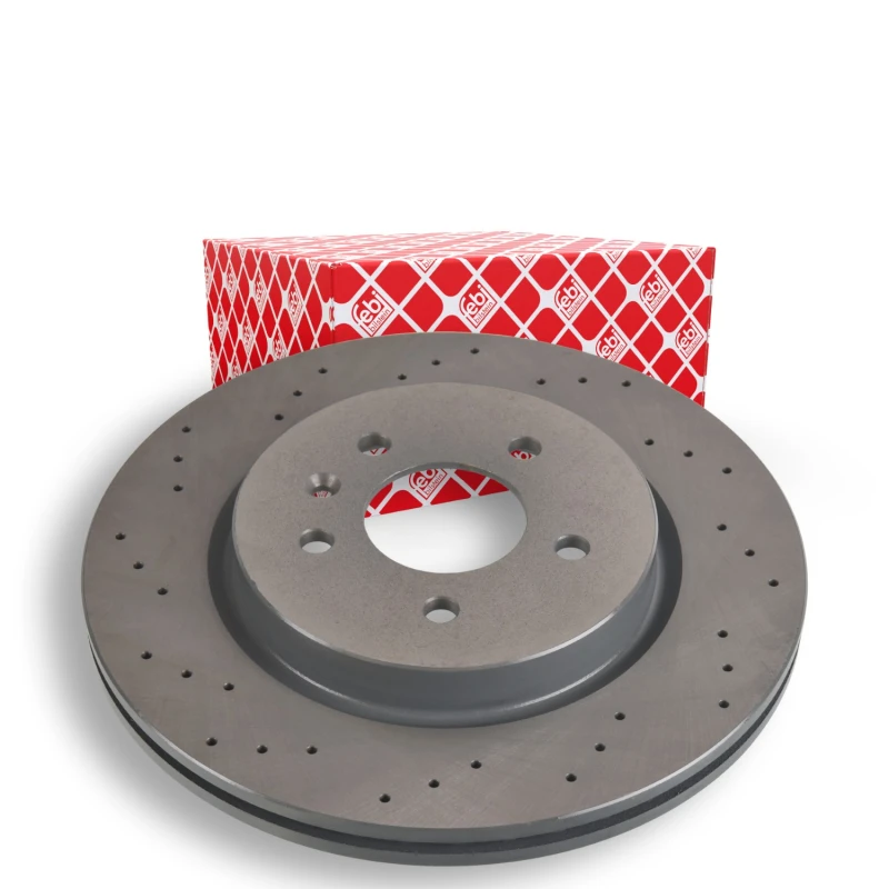 Image of FEBI BILSTEIN 108196 Brake disc Rear Axle, perforated/vented, Coated Brake Disc (82)